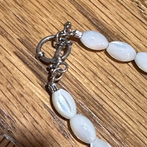 Vintage Handcrafted Moonstone & Amethyst Necklace 16” - Picture 5 of 6